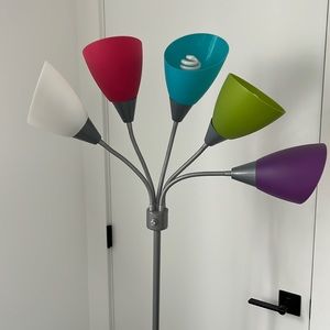 Multi-head floor lamp